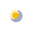 Icône soleil et lune, rythme du corps et cycle menstruel Holie